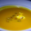 Kabocha squash soup, whipped buttermilk, and toasted pumpkin seed